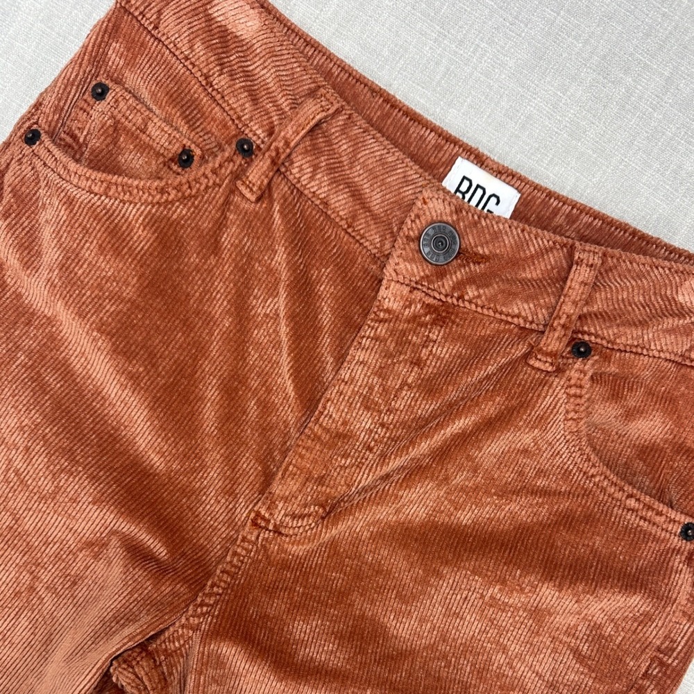 BDG Pants Womens 28 Orange Rust Flare Corduroy Urban Outfitters Bell Bottoms